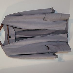 Joan Vass faux suede cardigan